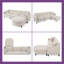 Canapé modulaire modulaire en L avec repose-pieds et rangement 107,87 pi-145010919