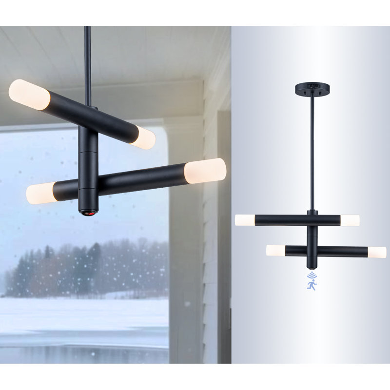 Luminaire suspendu d'extérieur à détecteur de mouvement
