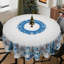 Nappe bleue en polyester lavable Père Noël