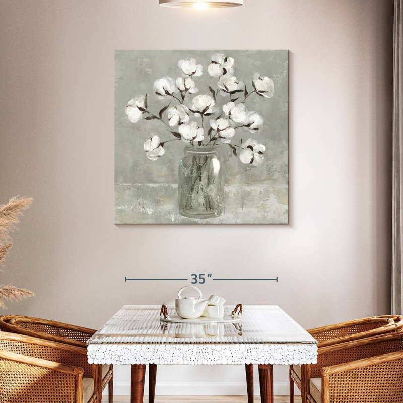 Bouquet de coton Harnek, H 39 po x l 39 po