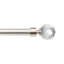 Tringle à rideaux simple robuste avec fleuron en cristal, 1 po de diamètre, réglable-1923036326