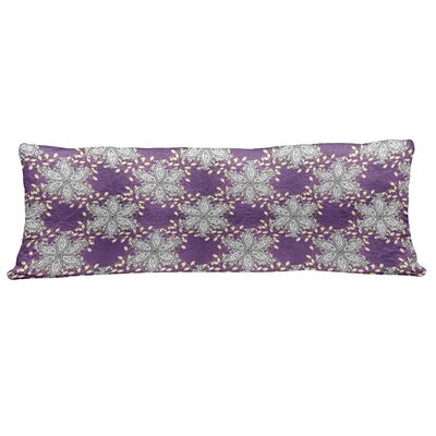 Ambesonne Mauve Fluffy Body Pillow Case Cover With Zipper, Vintage Oriental Display Moroccan Middle East Floral Petals With Details Art, Accent Long P -  wellbody_22263_50x140