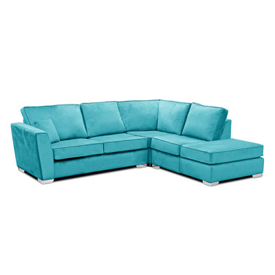 Quade 5 Seater Velvet Sofa & Chaise