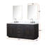 Meuble-lavabo double Shelter et miroirs 28 po-115766988-115766993-115766994