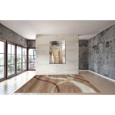 Royal Shag Wool Abstract Indoor Rug