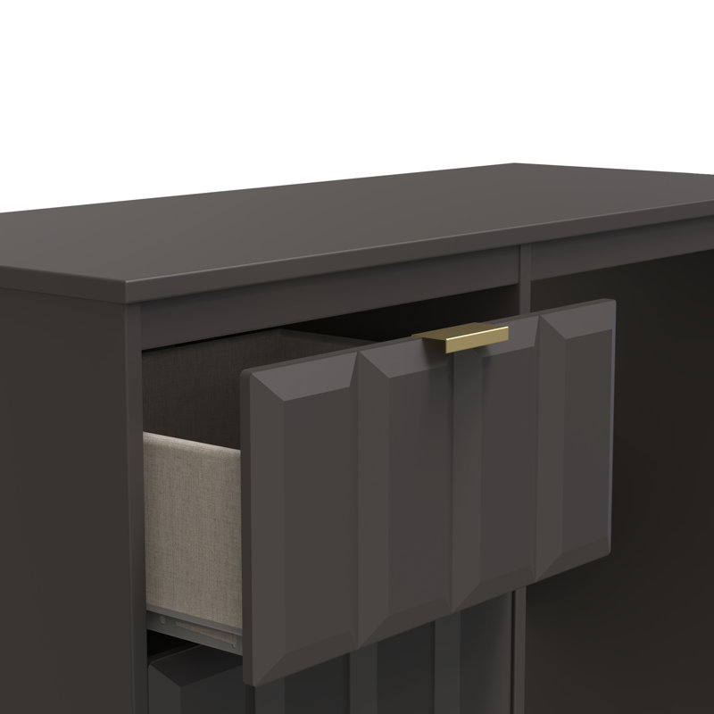 Besian 3 Drawer Vanity (Ready Assembled), Graphite