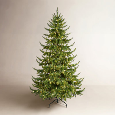 7.5' Pre-Lit Spruce Christmas Tree