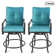 Housel Isabella High Swivel Bar Stools/Chair Set for Home Patio Back Yard, Cafes, Bistro