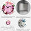 Horloge murale traditionnelle bourgogne et rosé avec hortensia-477590076