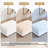 Ermia Modern Upholstered Faux Fur Square Ottoman-111687811
