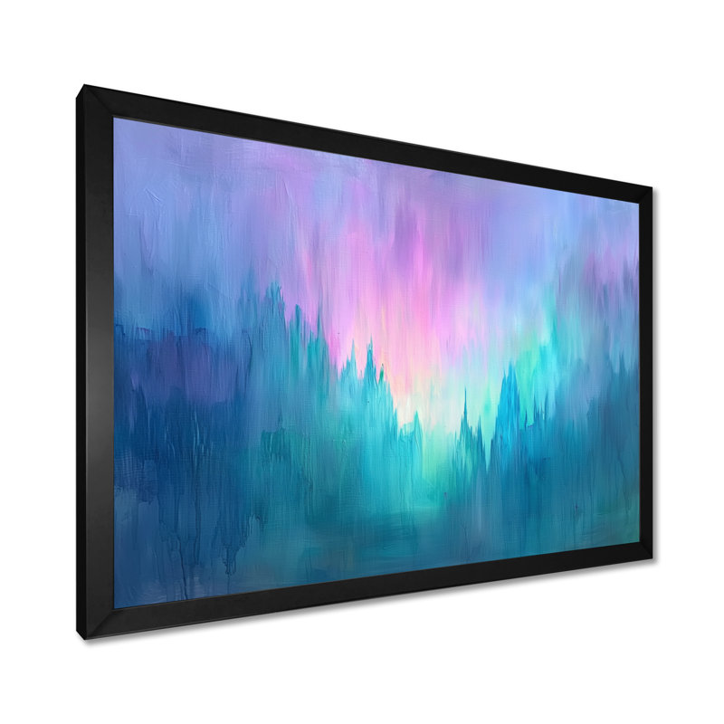 Aurorale, horizon minimal II, Reproduction encadrée d'une seule photo sans pass, Noir, H 12 po x l 20 po