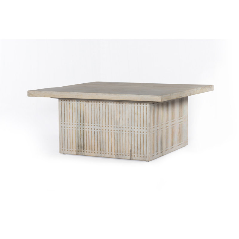 Table basse Anstead, Ivoire brossé