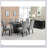 Monette Black Rectangle Dining Table With Layered Pedestal Base, Spacious Top For Elegant And Functional Dining