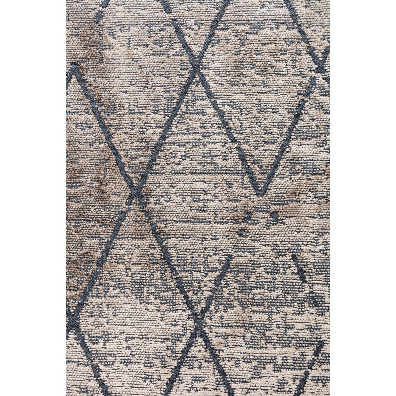 Rapture Gray/Black Geometric Luxury Area Rug, Rectangle 7'10" x 11'2"