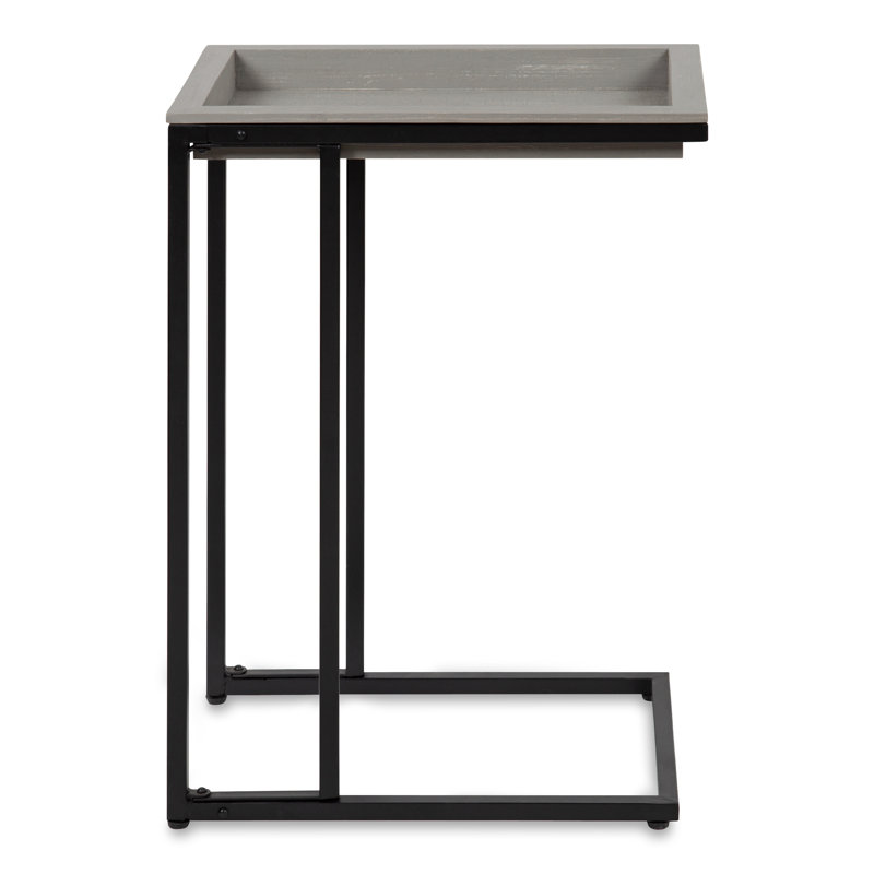 Ironton Tray Top End Table, Grey