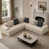 Chenille beige clair