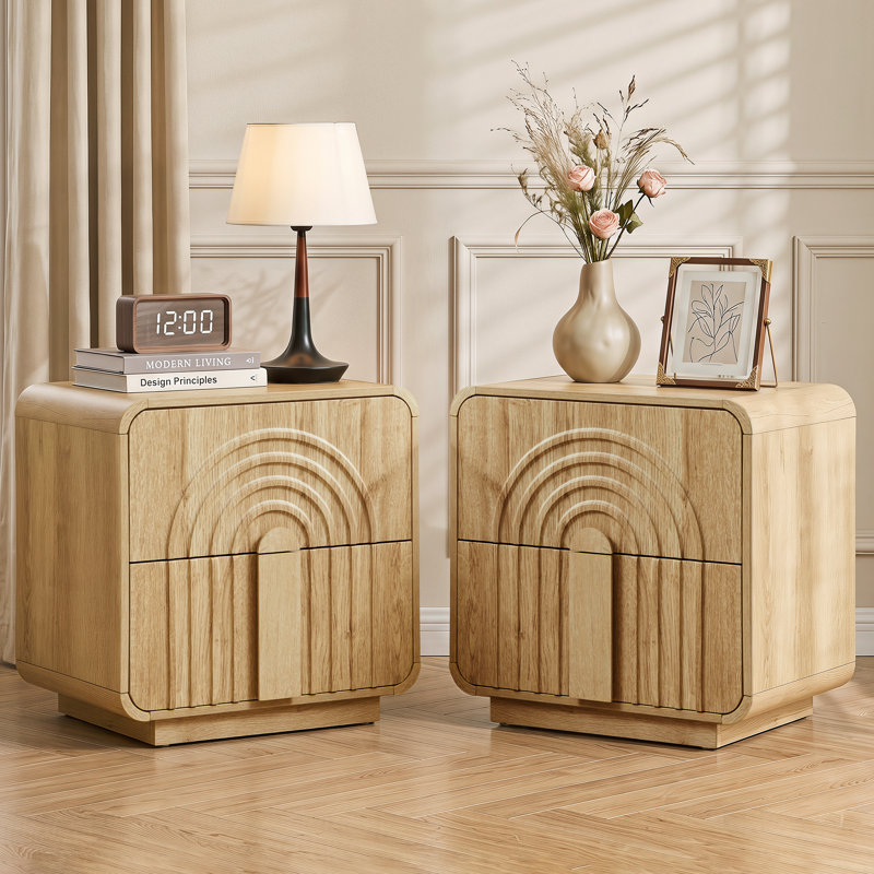 Ensemble de table de bout, Naturel
