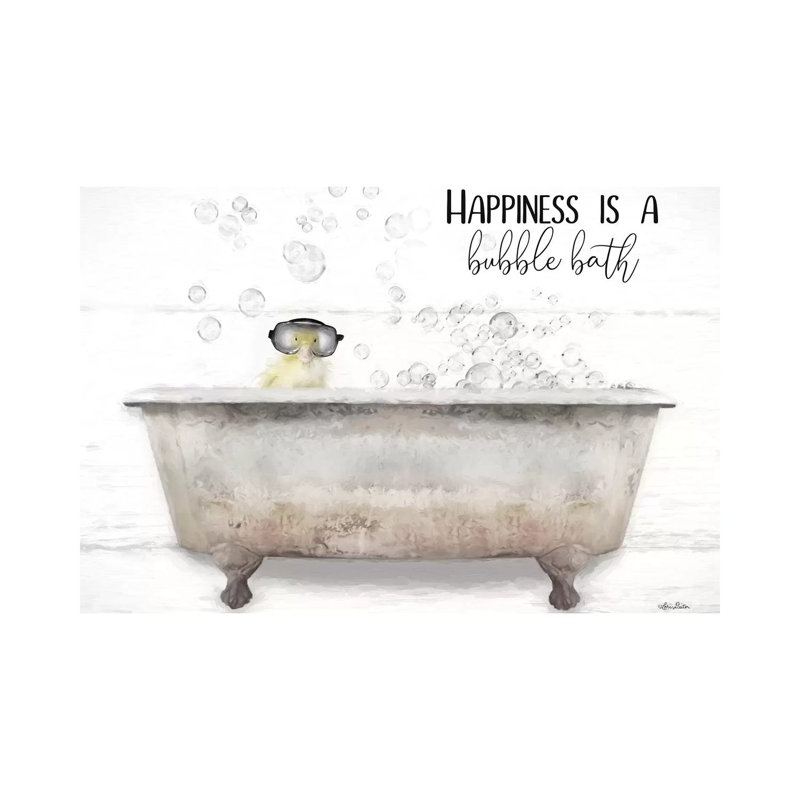 Happiness Bubble Bath by Lori Deiter - Wrapped Canvas Print, 66.04 cm H x 45.72 cm W x 3.175 cm D