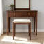 Tabouret de coiffeuse en bois massif de chêne rouge-808263598