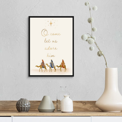 «Away in a Manger I» par Victoria Barnes - peinture sur toile tendue