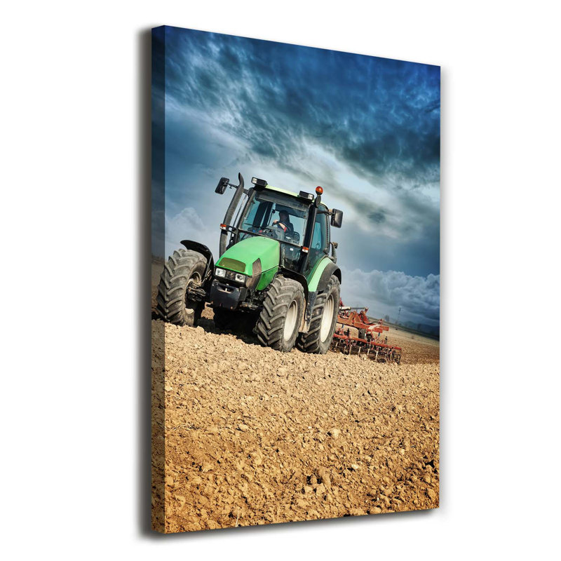 Tractor - Wrapped Canvas Print