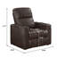 Staciee Faux Leather Power Recliner-22728389