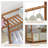 7-Tier Trapezoid Coat Rack, Open Closet Wardrobe with Hanging Rod, Bamboo Clothing Organizer Stand-350240773