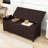 Linen Blend Upholstered Storage Bench-498423900