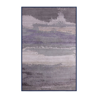 Tapis mauve / gris à motif abstrait Bucks