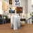 Ceramic Faux Marble Decorative Gray Vase Set