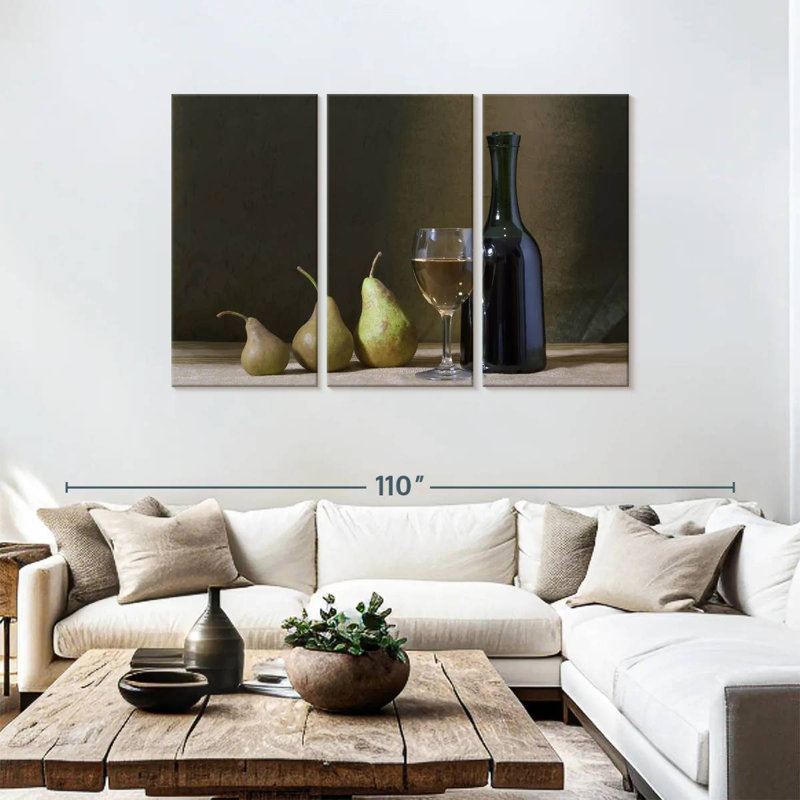 Yarlin Wine and Pears, 48" H x 74" W