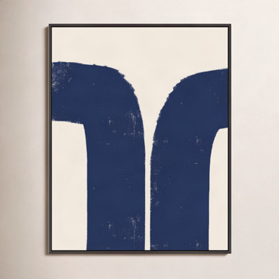 Abstract In Blue And White 1 by Eleni Psyllaki For Paradissi Digital Art