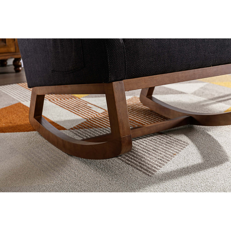 Chaise berçante Coinde, Noir
