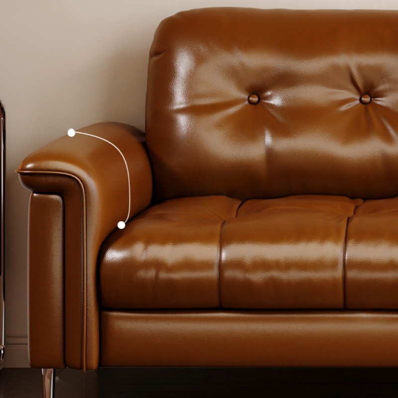 Retro Brown Straight - layout Sofa