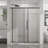 60" W X 72" H Semi - Sliding Shower Door, 6Mm Tempered Glass With Easy Clean Coating, Stainless Steel Rollers, Waterproof Splash Proof Clear Frame, Seal Strip For Bathroom