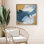 Abstract Blue Yellow Modern Contemporary Shapes Framed Bedroom Wall Decorations Canvas Print