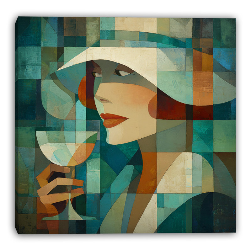 Lumière et marée sur toile tendue, L 12 po x H 12 po x P 1 po