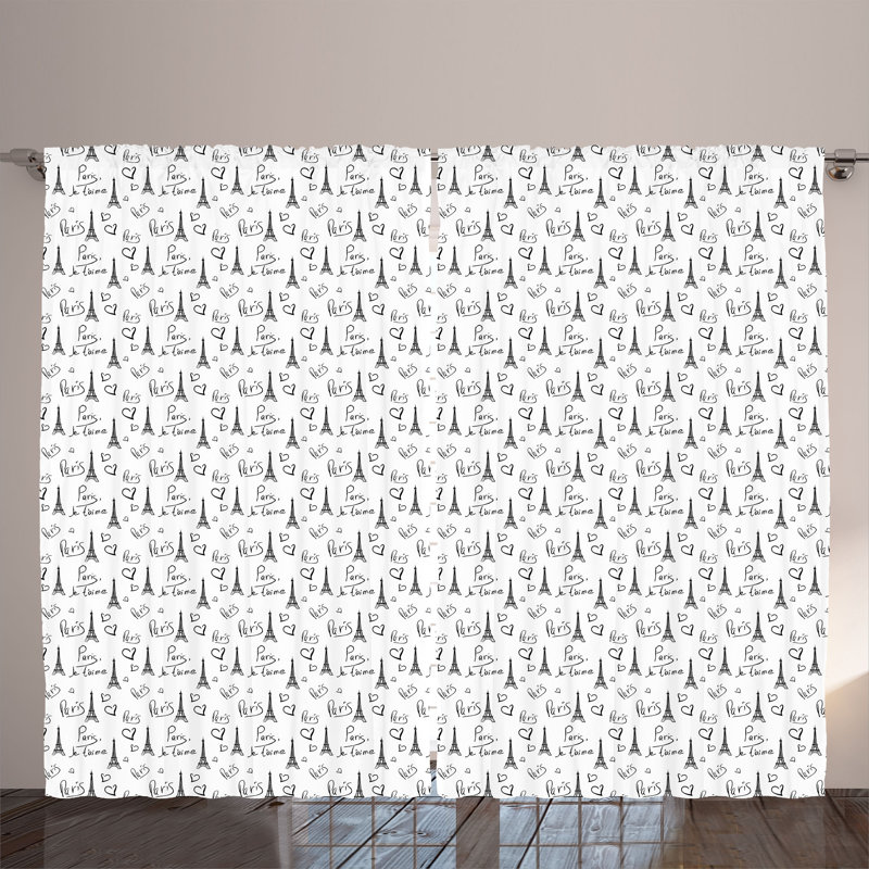 Semi Sheer Curtain Pair