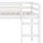 Sturdy Wooden Loft Bed with Ladder & Strong Slat Support-1663515511