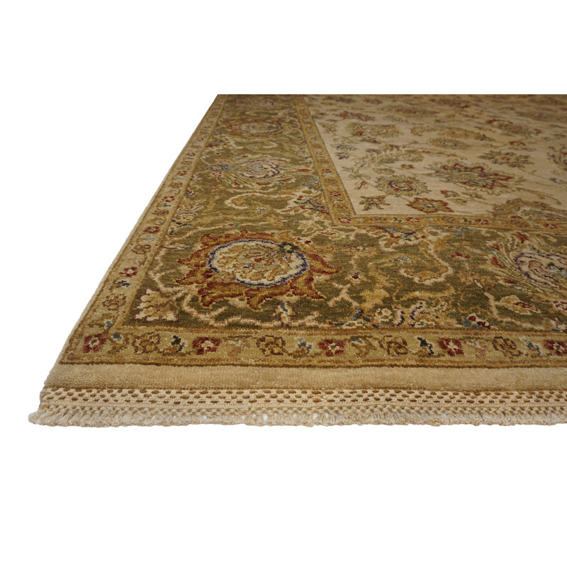 Sovereign Hand Knotted Wool Area Rug, Rectangle 6' x 9'