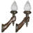 French Neoclassical 2-Piece Plug-in Armed Sconces