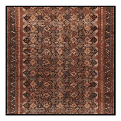 Tapis brun lavable à la machine