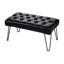 Faux Leather Tufted Rectangle Ottoman-1691584964