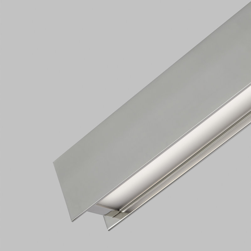 Bau Dimmable LED Wall Mounted Picture Light, Polished Nickel, 3" H x 24" W x 8" D