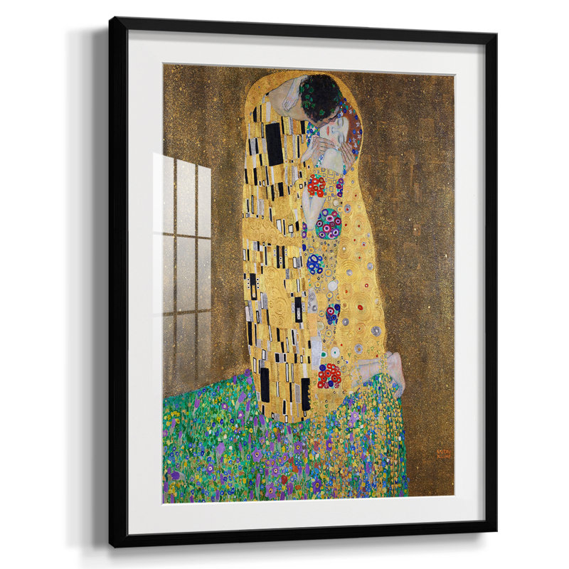Gustav Klimt II - impression encadrée, Noir
