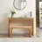 Dining Bench And Table, Pine Indoor Wood Bench For Entryway,Living Room,Kitchen And Bedroom Table And Bench Set (Nature, Long Bench & Table)Tempered Glass Included