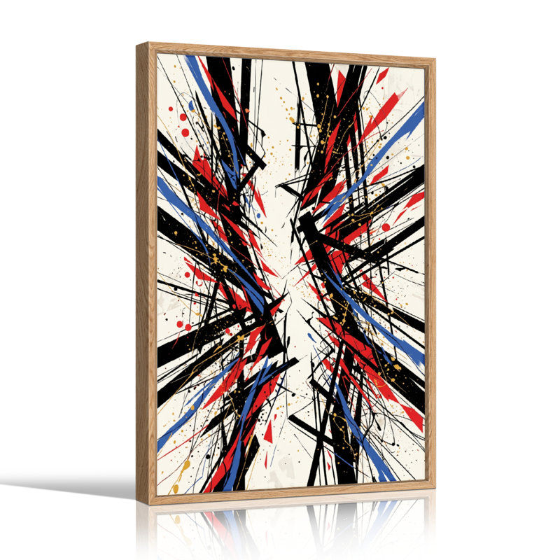 Ensemble de 1 toile murale d'expression abstraite, 24"H x 18"W, Natural
