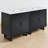 60" Double Bathroom Vanity With Resin Top-787655442