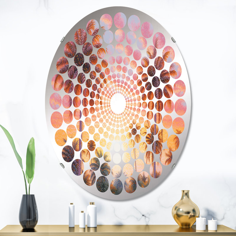 Miroir mural oval, L 24 po x H 36 po