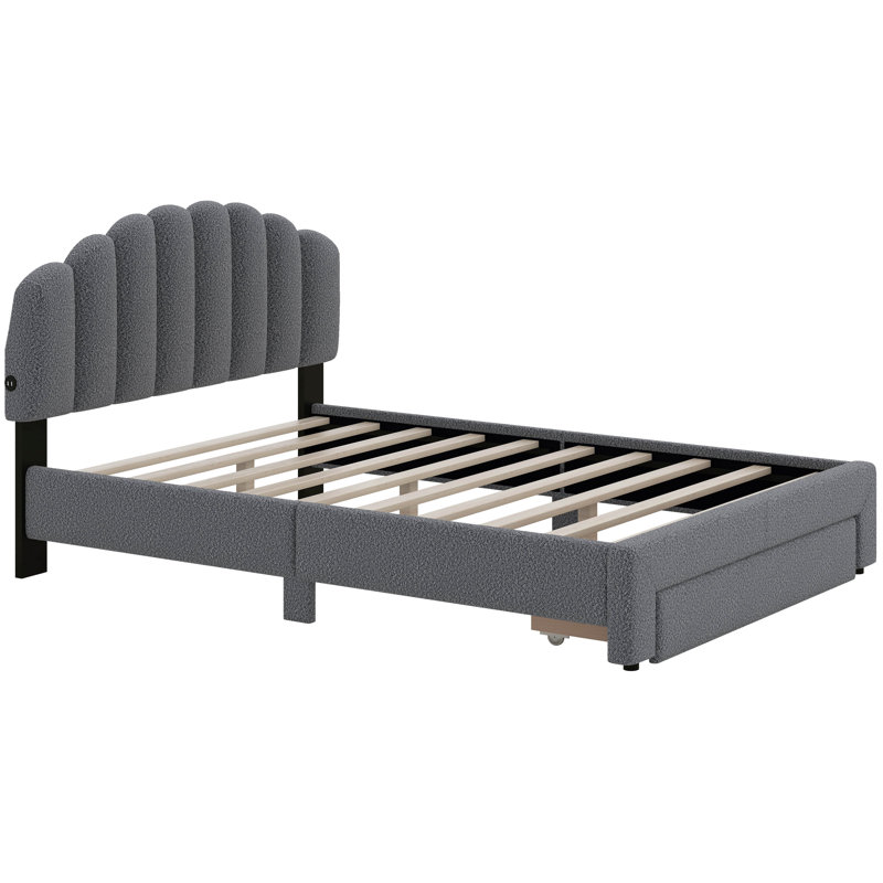 Ensemble de chambre à coucher Erardo, Gris